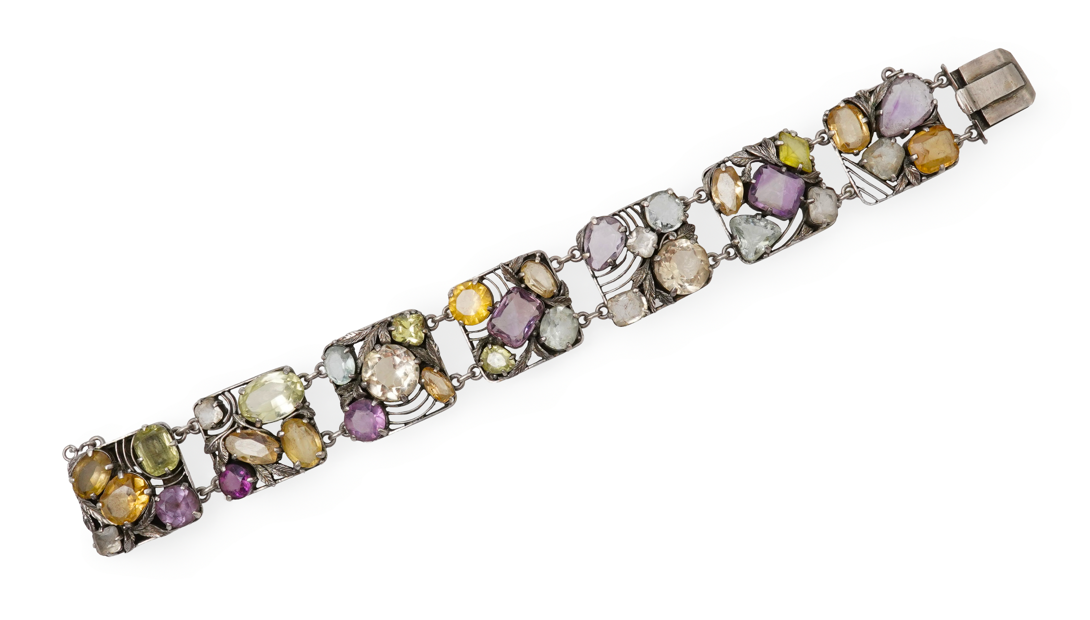 Attributed to Bernard Instone, an Arts & Crafts gem-set bracelet, 1920s